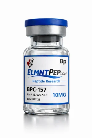 BPC-157 — 10mg — ELMNTPEP research product vial