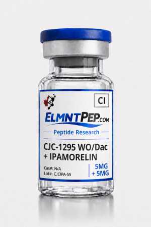 CJC-1295 without DAC 5mg plus Ipamorelin 5mg ELMNTPEP research product vial