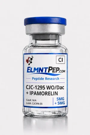 CJC-1295 w/o DAC + Ipamorelin — 5mg / 5mg — ELMNTPEP research product vial