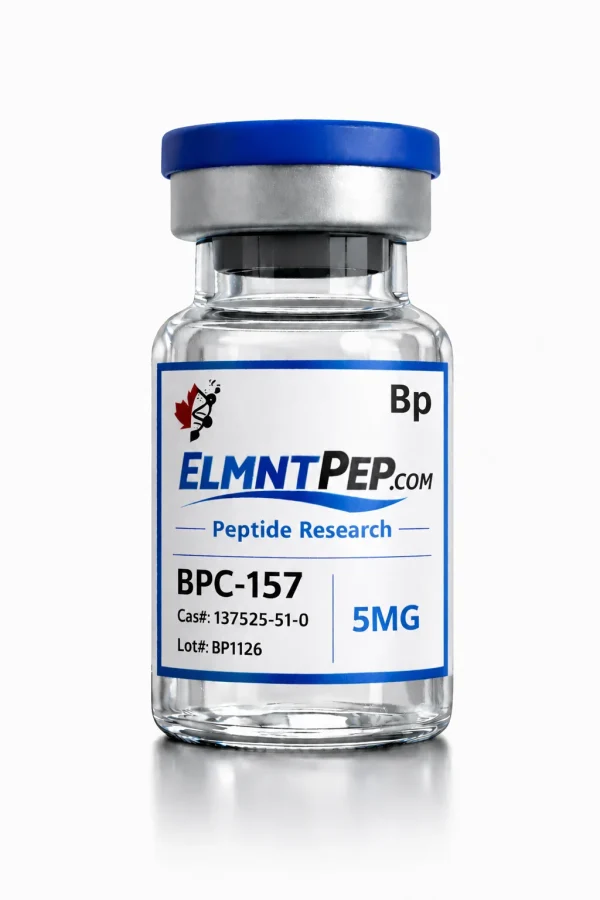 BPC-157 — 5mg — ELMNTPEP research product vial