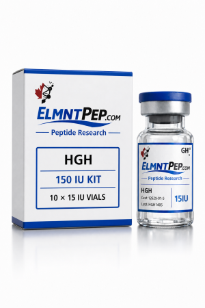 HGH 150 IU kit with ten 15 IU ELMNTPEP research vials