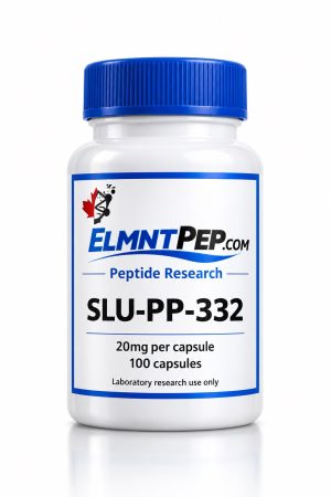 ELMNTPEP SLU-PP-332 bottle render, 20mg per capsule, 100 capsules